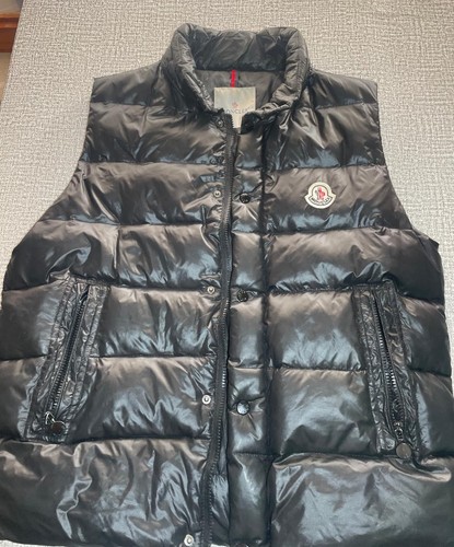Gilet moncler nero lucido - gilet,