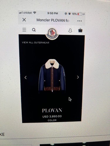 3950 moncler giacca bomber - moncler,