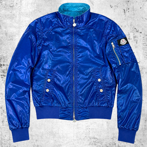 Giacca bomber moncler blu - bomber,